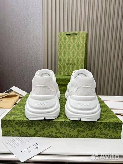 Кроссовки мужские Gucci кожа