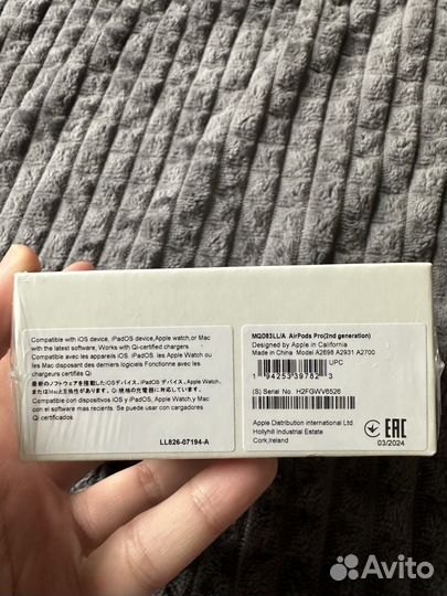 Беспроводные наушники apple airpods pro