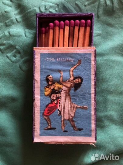 Спички СССР в деревянном коробке