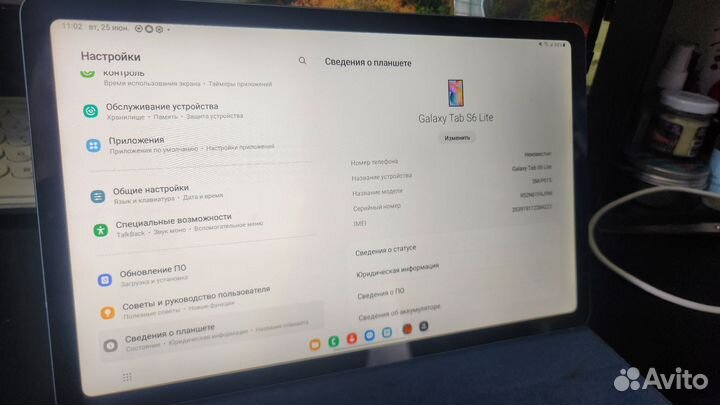 Планшет samsung tab s6 lite