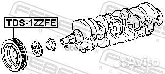 Шкив коленвала 1zzfe Febest 55
