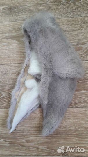 Мех норки голубой воротник