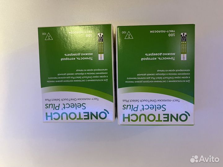 Тест полоски onetouch Select plus 100