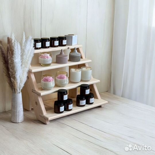 Настольная полка лесенка/Стеллаж для ярмарки