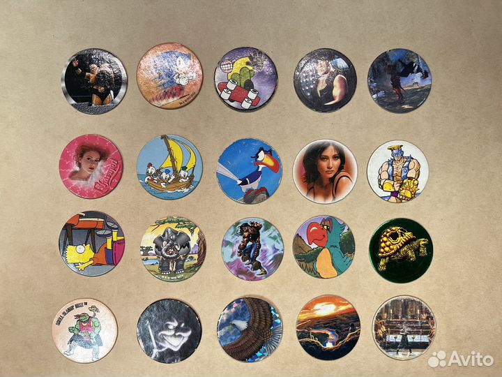 Caps, кэпсы, фишки, сотки (набор 4)