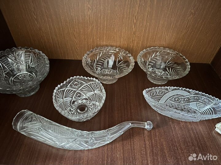 Конфетница хрусталь