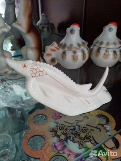 Рыба статуэтка осетр СССР