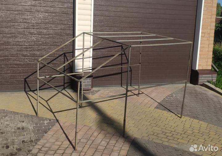 Тент с каркасом на прицеп 2.4х1.4 метра