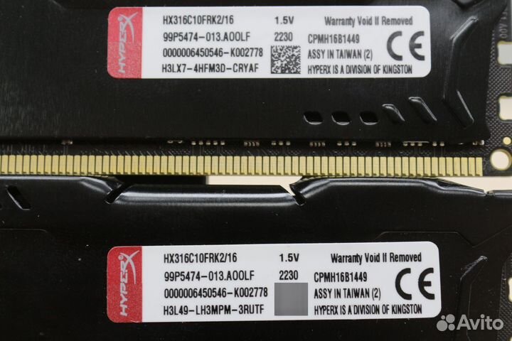 Оперативная память Kingston DDR3 16Gb (2x8Gb)