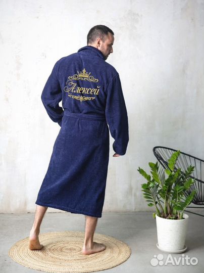 Мужской халат махровый