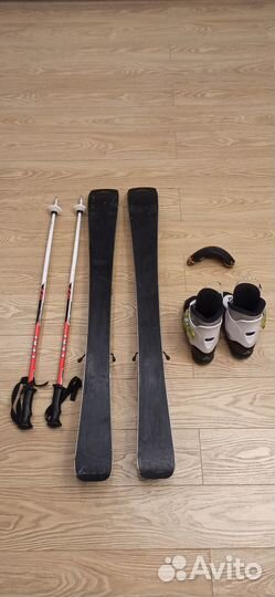 Горные лыжи 100 + ботинки 170-185 мм