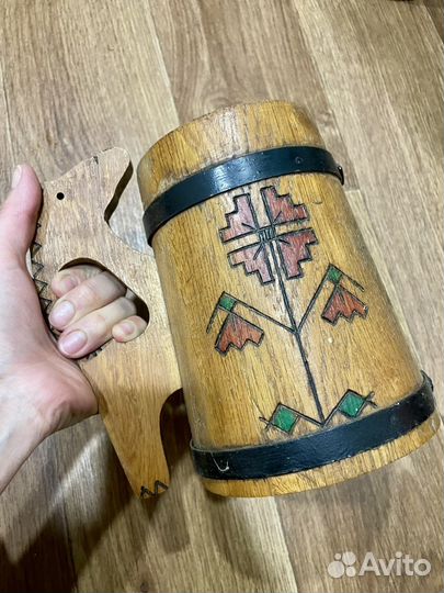 Деревянная кружка