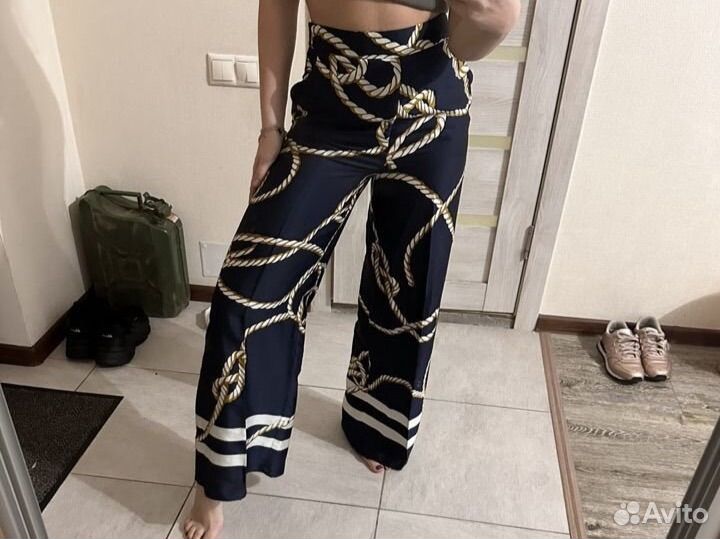 Шелковые брюки zara