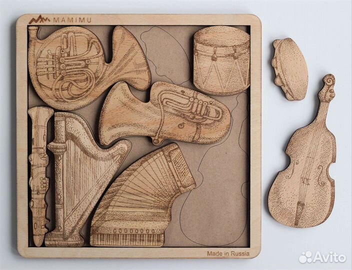 Деревянные пазлы