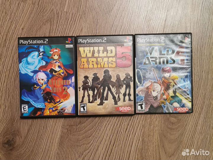 PS2 игры (Wild Arms 4,Wild Arms 5,Atelier War)