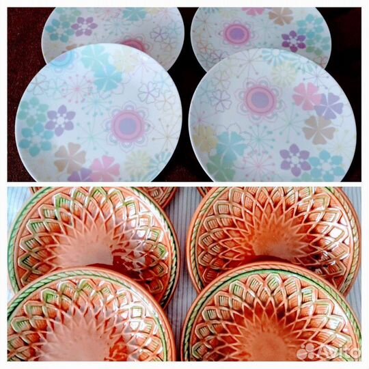 Тарелки керамика и фарфор