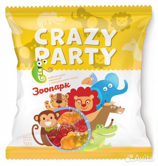 Мармелад жевательный фигурный 