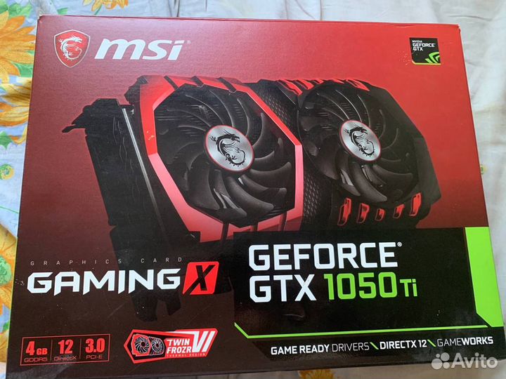 Видеокарта GTX 1050ti msi 4гб