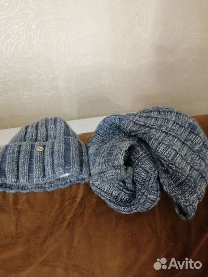 Комплект шапка и снуд