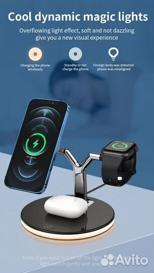 Зарядная станция три в одном для Apple. Подарок