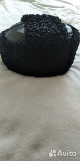 Шапка ушанка мужская каракуль