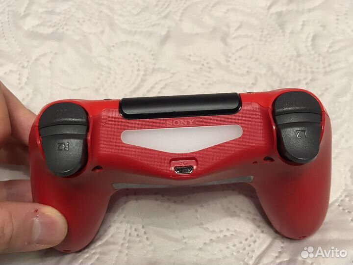 Джостик ps4 оригинал красный dualshock v2