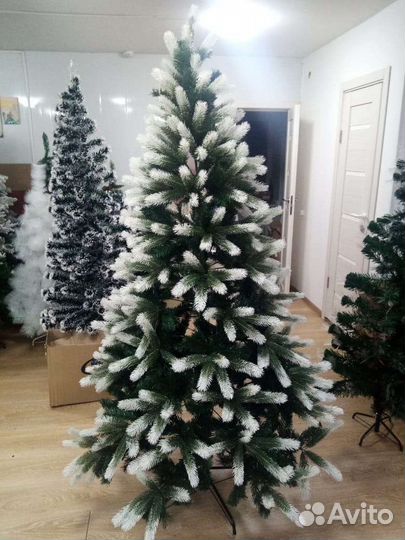 Ель искусственная новая, литая+пвх, 210 см/елка