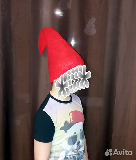 Шапка колпак для костюма гнома