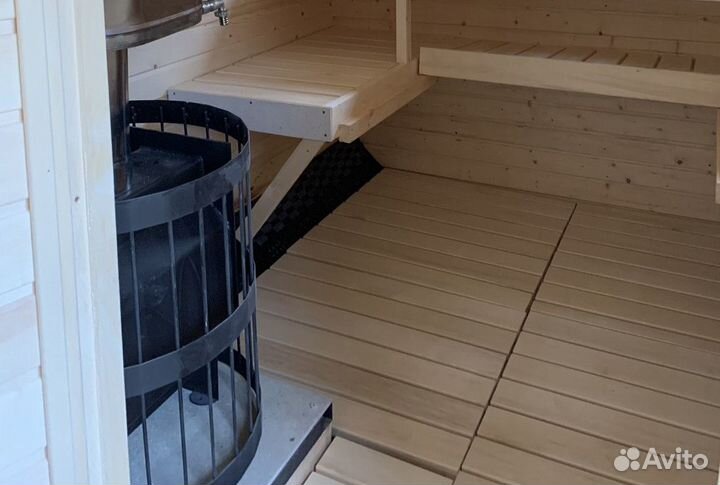 Баня бочка квадро В кредит без