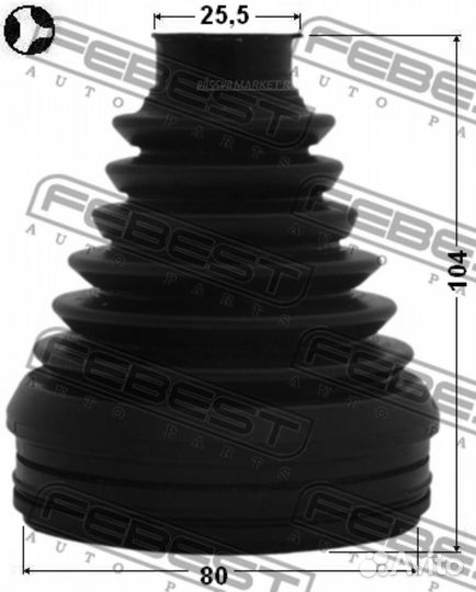 Febest 0115-ZVW30T Пыльник шруса внутреннего (комп