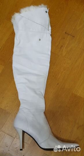 Сапоги ботфорты натуральная кожа 39 размер