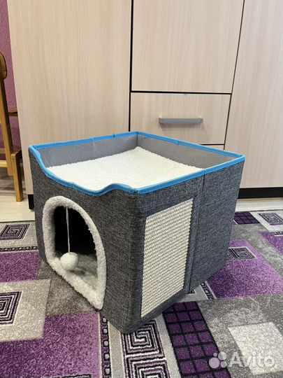 Домик для кошки с когтеточкой