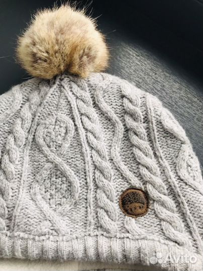 Комплект шапка + варежки H&M на 1-2 года