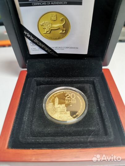 20 шекелей червонное золото 31,1гр