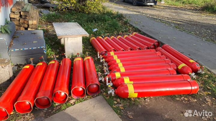Баллоны и фреон для систем газо- и пожаротушения