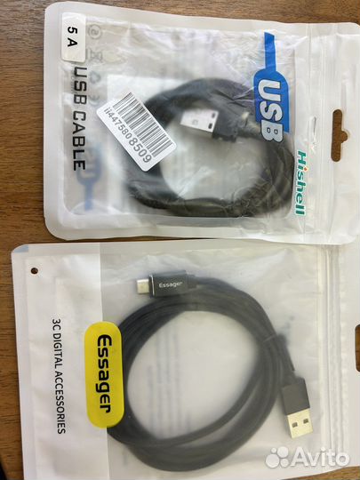 Магнитный кабель type c micro usb 1m 2 штуки