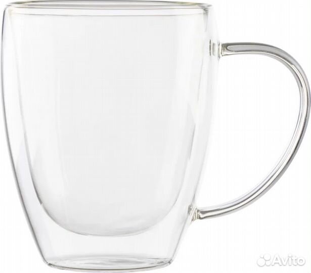 Стеклянная кружка 300мл с двойными стенками