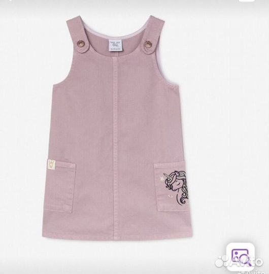 Джинсовый сарафан для девочки 92