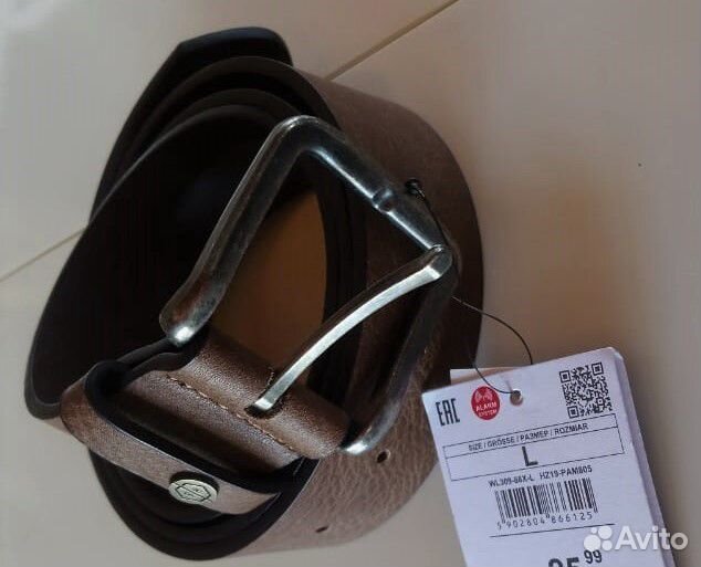 Ремень с металл пряжкой Новый Не Китай кожзам