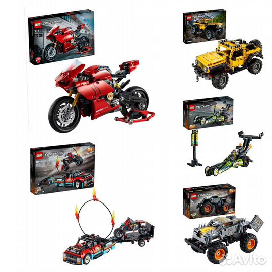 Lego Technic 42107, 42106, 42122, 42119, 42103