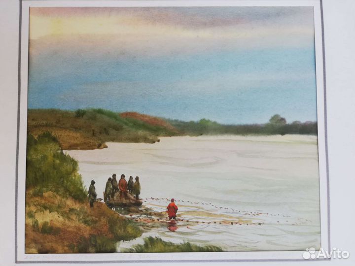 Картина акварель пейзаж