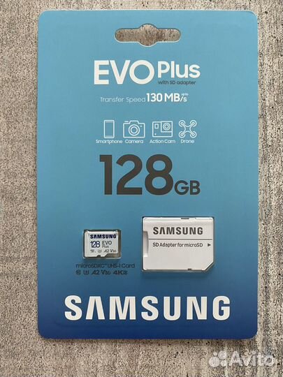 Карта памяти microsdxc Samsung 128gb