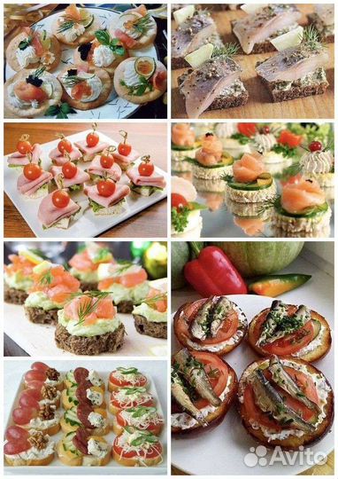 Закуски салаты десерты