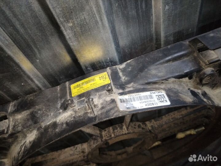 Кожух вентилятора для шевроле круз 1.6 АКПП