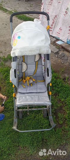 Детские санки коляска