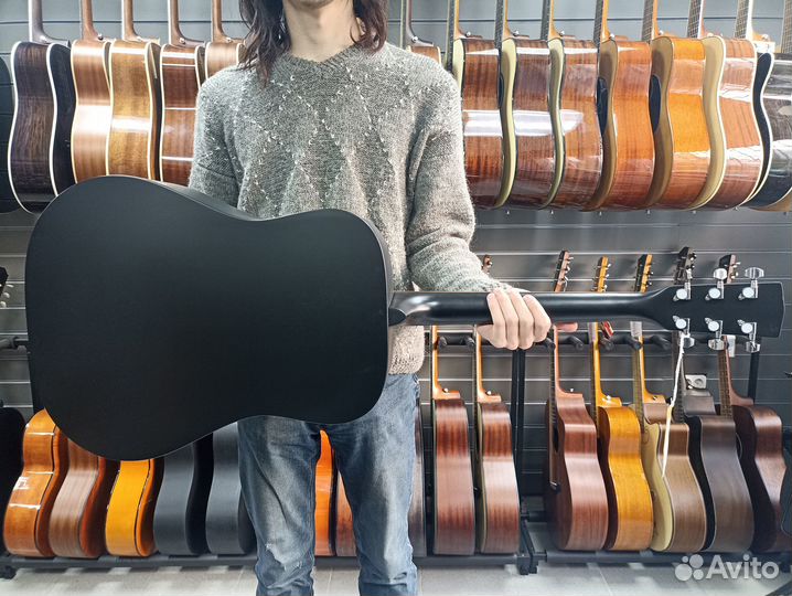 Cort AD810-BKS черная акустическая гитара Б/У