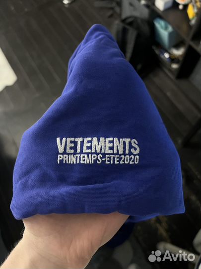 Vetements Ecstasy Blue Hoodie Худи