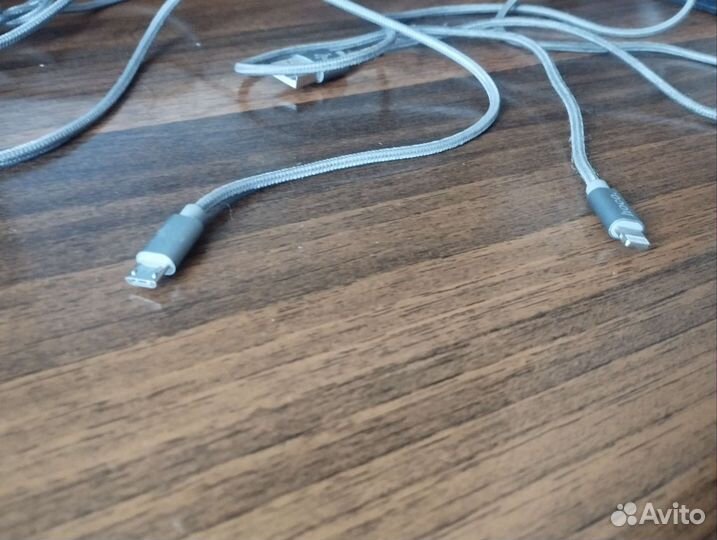 Провода для зарядки пауэр банка и айфона и пбанк
