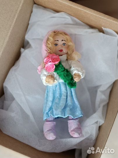 Ватная игрушка ручная работа коллекционная вата