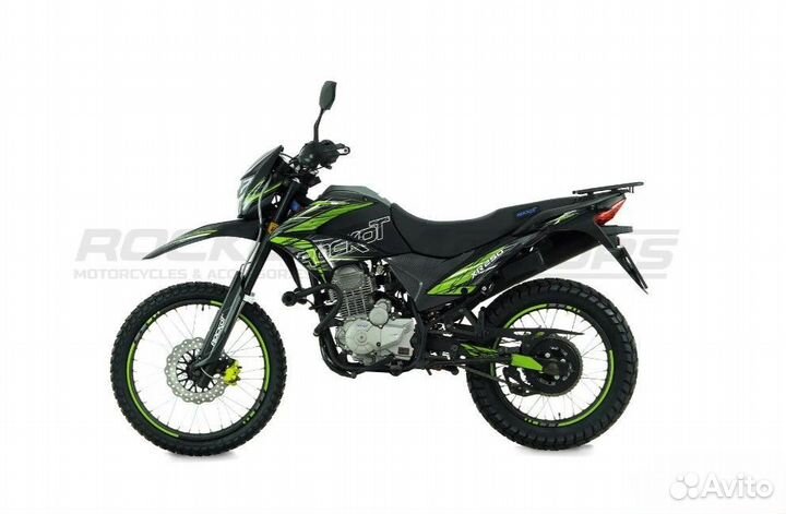 Мотоцикл эндуро rockot XR250 (черн/зелен 21/18 эпт